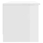 TV Cabinet High Gloss White 102x35.5x36.5 cm Engineered Wood