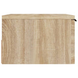 Wall-mounted Bedside Cabinets 2 pcs Sonoma Oak 34x30x20 cm - Close-Up Angle