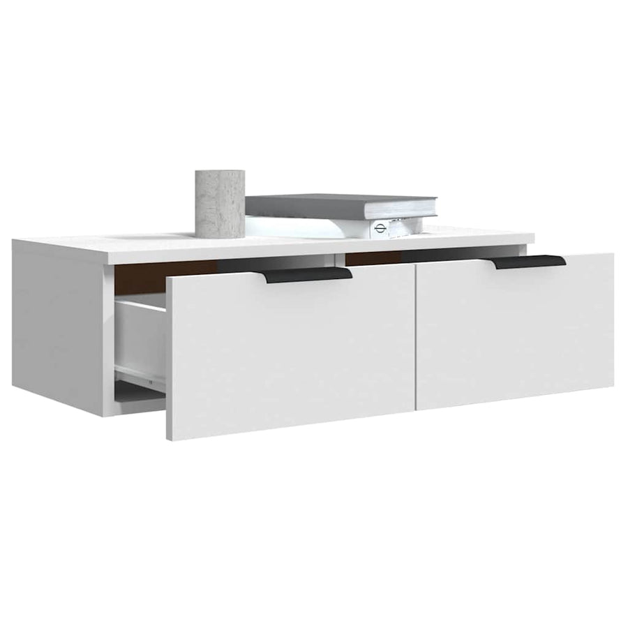 Wall Cabinet White 68x30x20 cm Engineered Wood