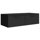 Wall Cabinet Black 68x30x20 cm Engineered Wood - Front View