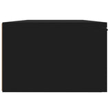 Wall Cabinet Black 68x30x20 cm Engineered Wood - Low Angle