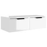 Wall Cabinet High Gloss White 68x30x20 cm Engineered Wood