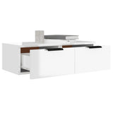 Wall Cabinet High Gloss White 68x30x20 cm Engineered Wood