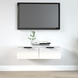 Wall Cabinet High Gloss White 68x30x20 cm Engineered Wood