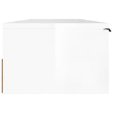 Wall Cabinet High Gloss White 102x30x20 cm Engineered Wood
