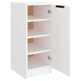 Shoe Cabinet White 30x35x70 cm Engineered Wood - Rear View