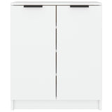 Shoe Cabinet White 59x35x70 cm Engineered Wood - Side View