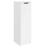 Shoe Cabinet White 30x35x100 cm Engineered Wood - Front View