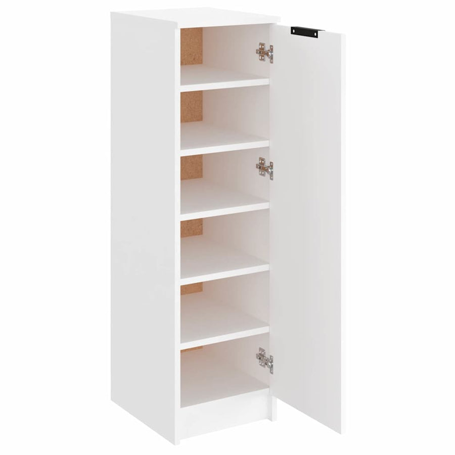 Shoe Cabinet White 30x35x100 cm Engineered Wood