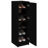 Shoe Cabinet Black 30x35x100 cm Engineered Wood - Top-Down View