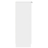 Shoe Cabinet White 59x35x100.5 cm Engineered Wood - 45-Degree Angle