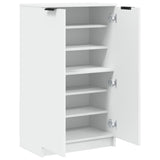 Shoe Cabinet White 59x35x100.5 cm Engineered Wood