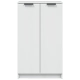 Shoe Cabinet High Gloss White 59x35x100.5 cm Engineered Wood - Top-Down View