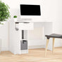 Desk White 100x50x75 cm Engineered Wood