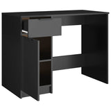Desk Black 100x50x75 cm Engineered Wood - Close-Up Angle