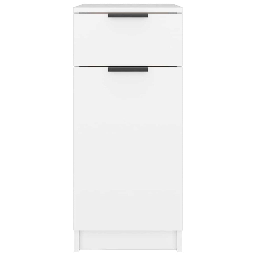 Desk Cabinet White 33.5x50x75 cm Engineered Wood