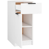 Desk Cabinet White 33.5x50x75 cm Engineered Wood - Close-Up Angle