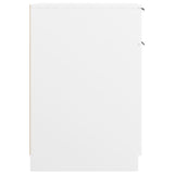 Desk Cabinet White 33.5x50x75 cm Engineered Wood - Low Angle