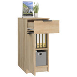 Desk Cabinet Sonoma Oak 33.5x50x75 cm Engineered Wood - Top-Down View