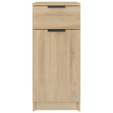 Desk Cabinet Sonoma Oak 33.5x50x75 cm Engineered Wood - Rear View
