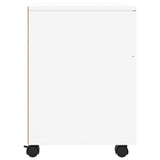 Mobile File Cabinet with Wheels White 45x38x54 cm Engineered Wood - 45-Degree Angle