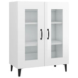 Sideboard High Gloss White 69.5x34x90 cm Engineered Wood - Front View