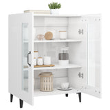 Sideboard High Gloss White 69.5x34x90 cm Engineered Wood