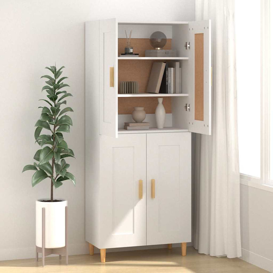 Sideboard White 69.5x34x90 cm Engineered Wood
