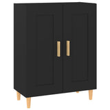 Sideboard Black 69.5x34x90 cm Engineered Wood - Front View