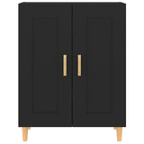 Sideboard Black 69.5x34x90 cm Engineered Wood - Rear View