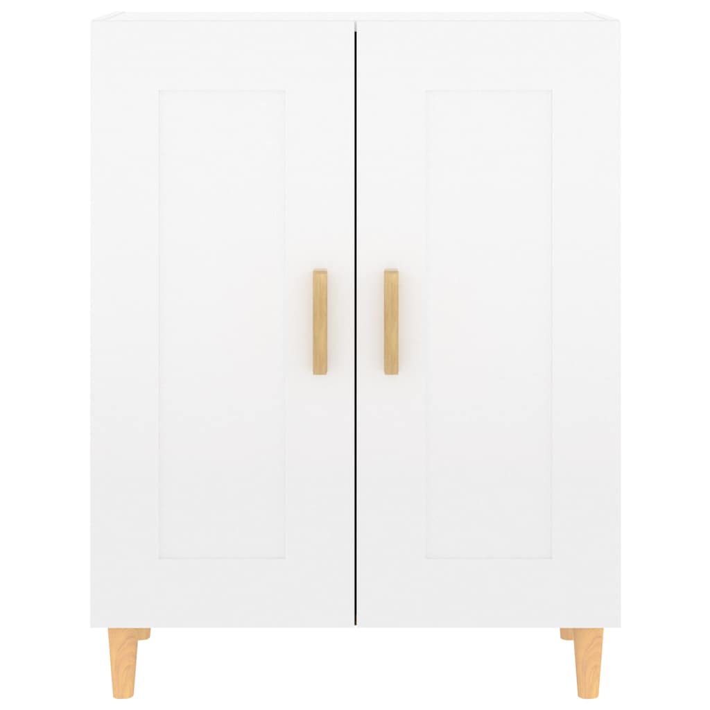 Sideboard High Gloss White 69.5x34x90 cm Engineered Wood