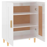 Sideboard High Gloss White 69.5x34x90 cm Engineered Wood