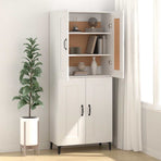 Sideboard White 69.5x34x90 cm Engineered Wood