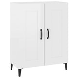 Sideboard High Gloss White 69.5x34x90 cm Engineered Wood - Front View