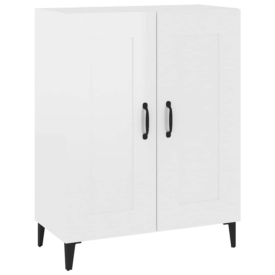 Sideboard High Gloss White 69.5x34x90 cm Engineered Wood
