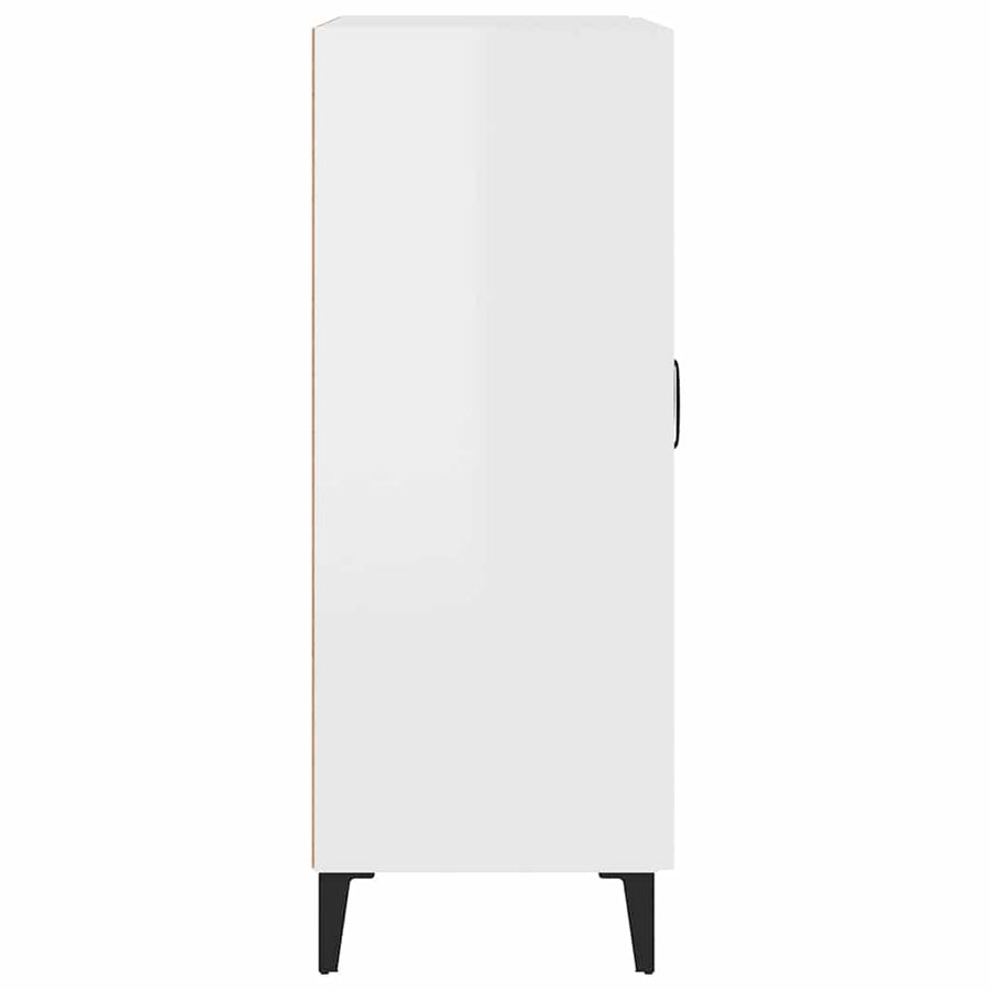Sideboard High Gloss White 69.5x34x90 cm Engineered Wood