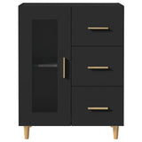 Sideboard with Drawer Black 69,5 x 34 x 90 cm Engineered Wood