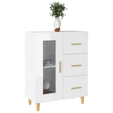 Sideboard High Gloss White 69.5x34x90 cm Engineered Wood - Top-Down View