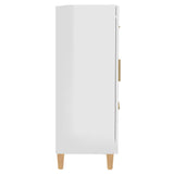 Sideboard High Gloss White 69.5x34x90 cm Engineered Wood