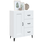 Sideboard White 69.5x34x90 cm Engineered Wood