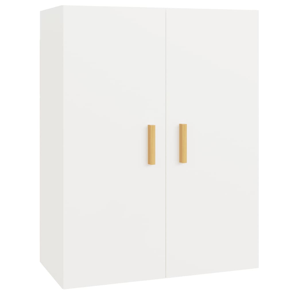 Hanging Wall Cabinet White 69.5x34x90 cm