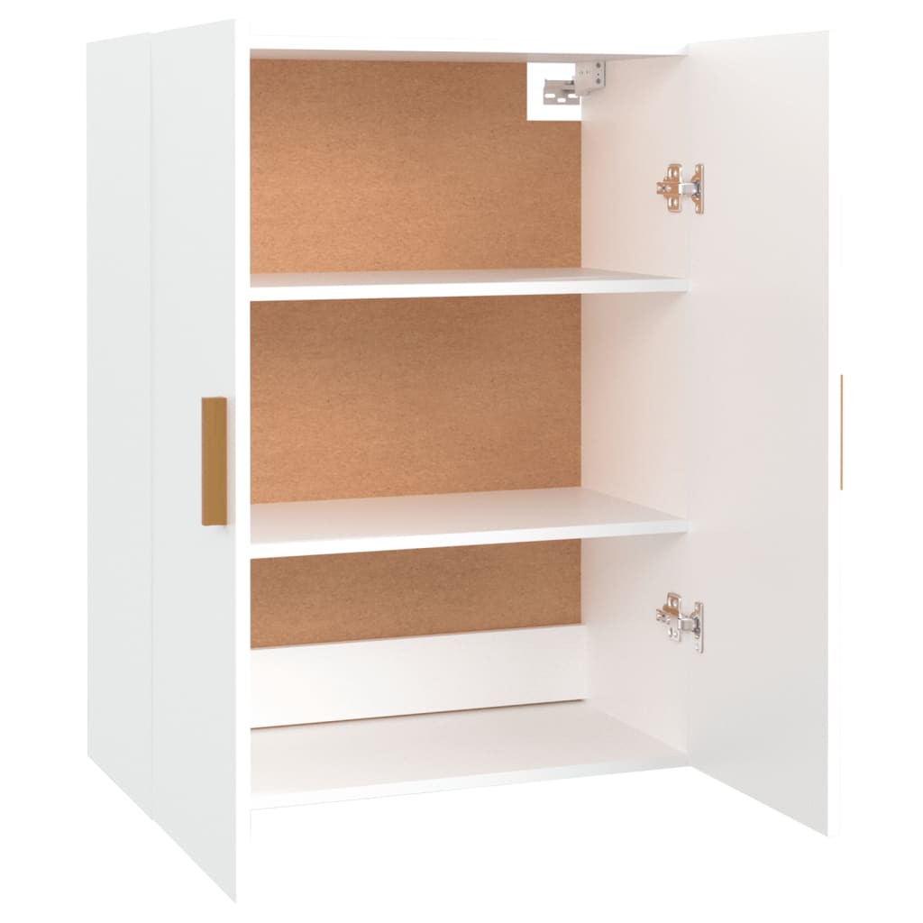 Hanging Wall Cabinet White 69.5x34x90 cm