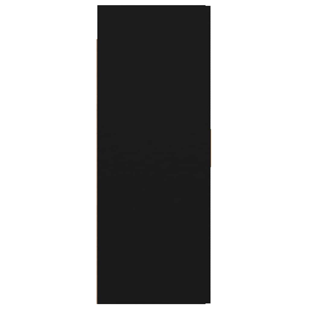 Hanging Wall Cabinet Black 69.5x34x90 cm