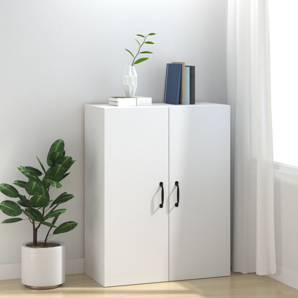 Hanging Cabinet White 69.5x34x90 cm Engineered Wood