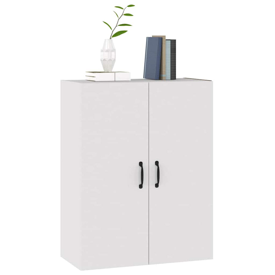 Hanging Cabinet White 69.5x34x90 cm Engineered Wood
