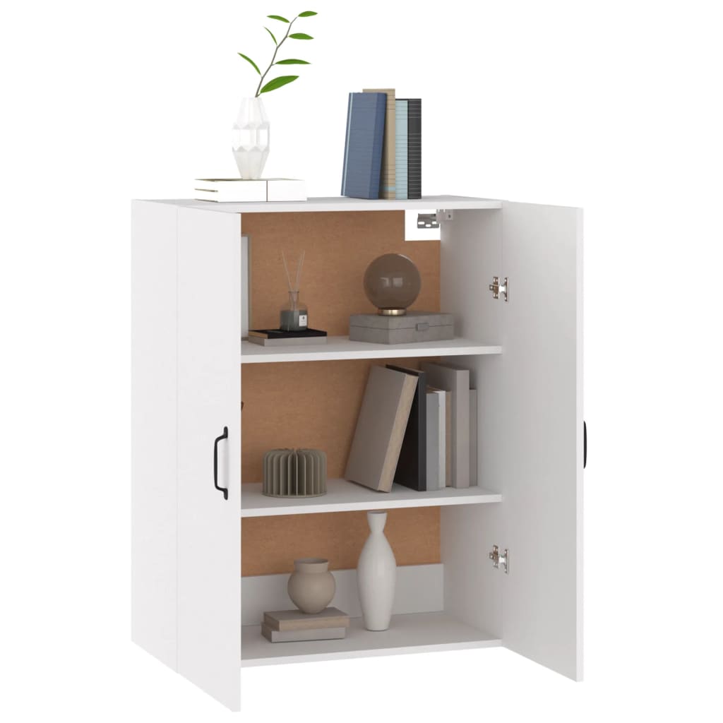 Hanging Cabinet White 69.5x34x90 cm Engineered Wood