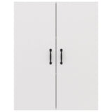 Hanging Cabinet White 69.5x34x90 cm Engineered Wood - Rear View