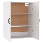 Hanging Cabinet White 69.5x34x90 cm Engineered Wood