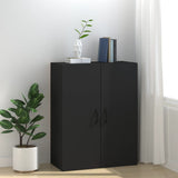 Hanging Cabinet Black 69.5x34x90 cm Engineered Wood