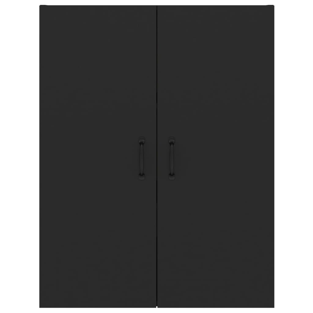 Hanging Cabinet Black 69.5x34x90 cm Engineered Wood
